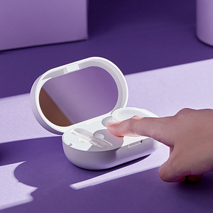 EraClean เคสคอนแทคเลนส์แบบพกพาช่องใส่เลนส์สีพร้อมกระจกอัลตร้าโซนิคหน้าสัมผัสเลนส์ทำความสะอาดด้วยแม่เหล็ก - Product Image 2