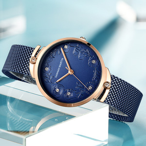 Montre à quartz sculptée en 3D pour femmes, à la mode, version coréenne, tendance, tendance, 2023 - Product Image 1
