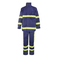 Combinaison de pompier à fermeture éclair FR à dégagement rapide, prix d'usine, design DRD, résistante aux flammes et à la chaleur