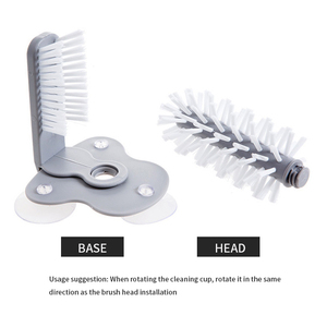 Welanworld-<span class=keywords><strong>Brosse</strong></span> de nettoyage pour bouteille d'eau en verre avec base d'aspiration, <span class=keywords><strong>brosse</strong></span> à poils, Offre Spéciale créative - Product Image 4