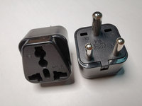 Adaptateur de prise de voyage Inde (Type D) pour le Pakistan, le Népal, le Bangladesh