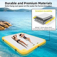 Plateforme flottante gonflable à prix réduit, quais gonflables, radeau gonflable, tapis flottant pour l'eau, îles flottantes