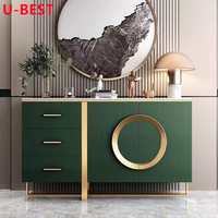 U-best Meubles de Rangement de Luxe Designer, Buffets, Armoires Latérales en Bois Massif, Meuble de Rangement, Commode, Tiroirs pour Chambre à Coucher