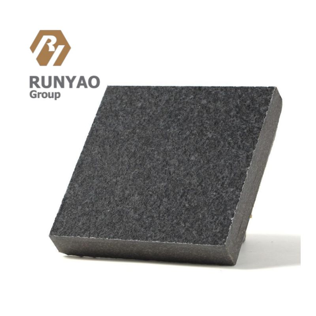 2022 New Paving Stone Artificial Granite Black Flamed Bush Hammered Surface Tiles