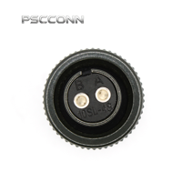 Connecteur d'alimentation circulaire industriel fileté à 2 broches PSCCONN série MS5015, modèles MS3106A, MS3106A10SL-4S, MS3106A10SL-4P