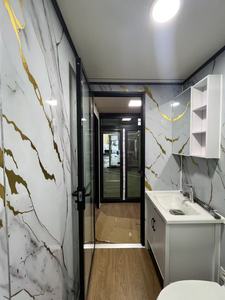 Casa Contenedor Modular Prefabricada con Pared de Cristal Transparente, Casa Plegable Pequeña para Jardín o Villa - Product Image 5