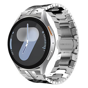 Bracelets de montre de luxe en acier inoxydable à boucle papillon pour Samsung <span class=keywords><strong>Galaxy</strong></span> Watch 7 40mm 44mm Bracelets de montre en acier 20mm - Product Image 1