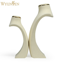 Support de présentation de collier WYP, buste à bijoux pour magasin de bijoux de luxe, présentoir de comptoir, bustes à colliers, présentoir de bijoux, mannequin