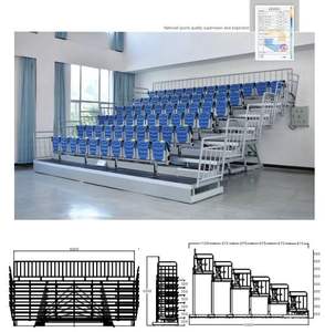 ที่นั่งอัฒจันทร์แบบพกพาสำหรับสนามบาสเกตบอลและสนามฟุตบอล - Product Image 1