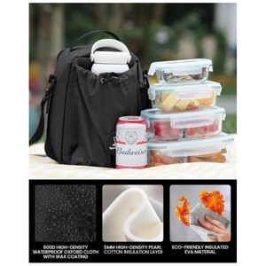 Bolsa Térmica para Almuerzo, Compatible con Vasos Stanley de 40/30 oz, a Prueba de Fugas, con Correa Ajustable, para Hombres y Mujeres, Ideal para el Trabajo y Picnics - Product Image 4