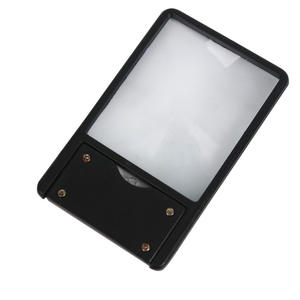 पॉकेट हैंडल आवर्धक ग्लास कार्ड मिनी आकार 360 लाइट पोर्टेबल हैंडहेल्ड लाइट रीडिंग मैग्निफायर के साथ घूर्णन मैग्निफायर - Product Image 5