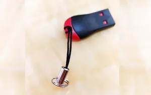 T-Flash Kecepatan Tinggi Pembaca Kartu TF/Mini SD USB 2.0, Pembaca Kartu Peluit Driver Bebas Driver dengan Tutup Langsung dari Pabrik