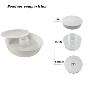 Mangeoire à abeilles ronde rapide pour ruches Mangeoire à abeilles supérieure en plastique blanc pour ruches Langstroth - Product Image 4