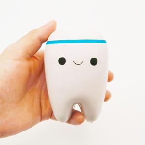 PU Foam Tooth Shape Stress <b>Ball</b> Imprint Logo Tooth Stress Reliever <b>Squeeze</b> Toys for Business Promotion - Product Image 2