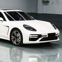 Untuk Panamera 970.2 2014-2016 Turbo S Style Body Kit Bumper Depan Lip Belakang Grille Quad Exhaust Tips Upgrade