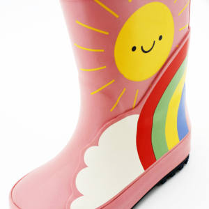 أحذية أطفال مخصصة قوس قزح للفتيات أحذية مطاطية مقاومة للماء والأطفال - Product Image 4