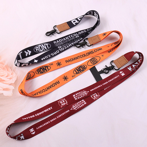 Cá nhân hoá biểu tượng tùy chỉnh Polyester sinh thái thân thiện bán buôn đa màu triển lãm dây buộc dài và ngắn cổ tay dây thiết lập - Product Image 3