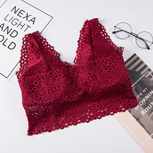 Новый дизайн, укороченный топ с глубоким V-размерным наполнением, полностью кружевной бюстгальтеры - Product Image 2