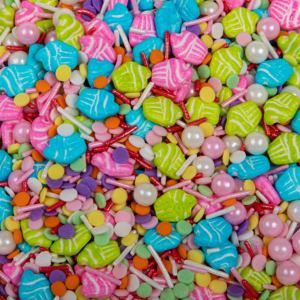 Perles de sucre colorées solides JIEXI, décorations de pâtisserie certifiées HALAL, ingrédients pour garniture de gâteau d'anniversaire, sachet - Product Image 6