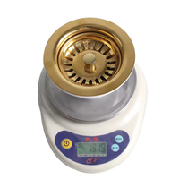 FEIDU Robinet de vidange moderne en acier inoxydable 304 doré pour évier de cuisine, accessoire de cuisine pour drainage