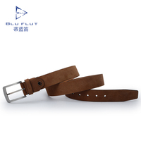 Haute Qualité Personnalisé Vintage En Acier Inoxydable Boucle Ardillon En Cuir Véritable Hommes Ceinture Casual Hommes Ceintures En Cuir pour Jeans
