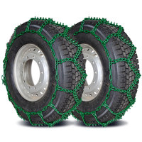 Cadenas para Neumáticos de Camión HNZ de Acero Aleado, Galvanizadas y Tratadas Térmicamente, de Alta Calidad, para Tractor y Vehículos Pesados, 1 Año de Garantía