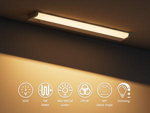 Luz <span class=keywords><strong>LED</strong></span> moderna para gabinete, lámpara de noche de 24 pulgadas, iluminación debajo del Gabinete montada en la pared - Product Image 2