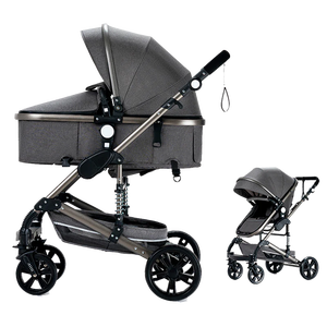 Poussette bébé EN1888 à haute visibilité avec siège auto, <span class=keywords><strong>nacelle</strong></span> réversible, cadre en aluminium pliable, landau bébé, chariot de bébé - Vente en gros - Product Image 1