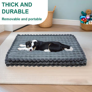 Alfombrillas cómodas de lana personalizadas para perros y mascotas, alfombrillas ortopédicas impermeables de espuma de huevo para cachorros, alfombrillas para perros grandes de interior - Product Image 2