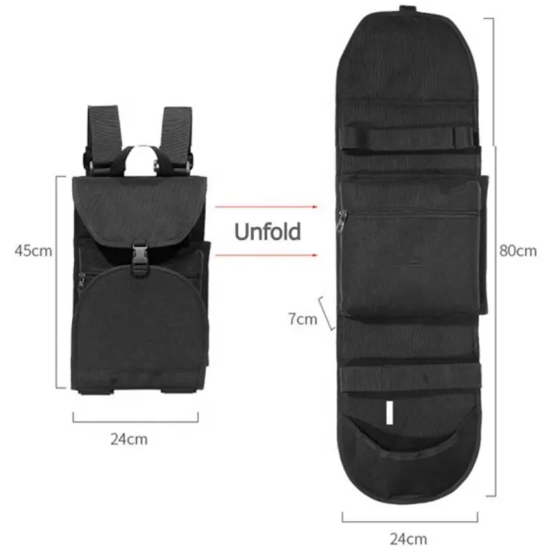 Benutzer definierte Großhandel wasserdichte faltbare Longboard Skateboard Reisetasche Rucksack