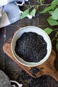 Riz noir entier naturel biologique cru non cuit, riz brun noir 100% pur, sans OGM, aliment santé, nutrition - Product Image 3