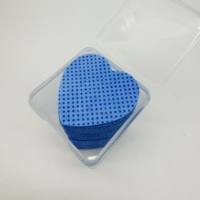 Colle pour extensions de cils en gros sous marque privée, tampons de coton bleus et roses pour le nettoyage, dissolvant d'adhésif pour cils