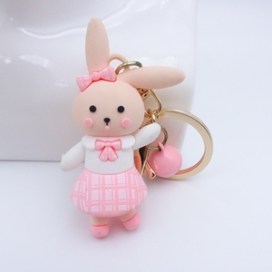 Mềm PVC Tùy chỉnh Keychain cá nhân 3D Dễ Thương Thỏ khỉ animar phim hoạt hình Búp Bê Móc chìa khóa con số bán buôn cao su PVC móc khóa - Product Image 3