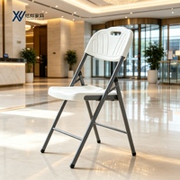 Chaises pliantes en métal PP pour événements commerciaux, portables et pliables, mobilier d'extérieur moderne pour restaurant et bar