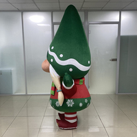 Costume de lutin gonflable interactif de 2,2 m pour fête de Noël, mascotte de lutin gonflable personnalisée, adorable et interactive