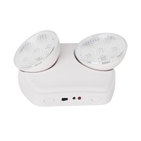 Nouveauté : Lampe de Secours LED en Plastique à Double Faisceau 6W 500LM avec Batterie de 3 Heures et Utilisation Intérieure
