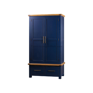 Casais ตู้เสื้อผ้าไม้2ลิ้นชัก2ประตูเฟอร์นิเจอร์ห้องนอนสำหรับห้องนอนหรือวิลล่า - Product Image 1