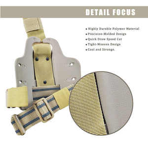 Duurzame Tactiek Druppelbeen Dij Polymeer Plastic Platform Holster Universele Holster Voor Jacht Accessoires - Product Image 6