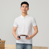 Polo personnalisé taille européenne en mélange de coton 210g, manches courtes, avec logo brodé, pour tenue de travail d'entreprise, publicité et événements culturels