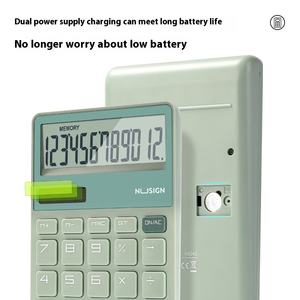 Gastronomia nuova Sai portatile calcolatrice solare 12 Display digitale Widescreen Mini doppia potenza speciale per la contabilità alla <span class=keywords><strong>moda</strong></span> - Product Image 5