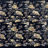 Samt unten Retro Größe Pailletten Stickerei Cheong sam Abendkleid Weste Mantel Mode Pailletten Stoff