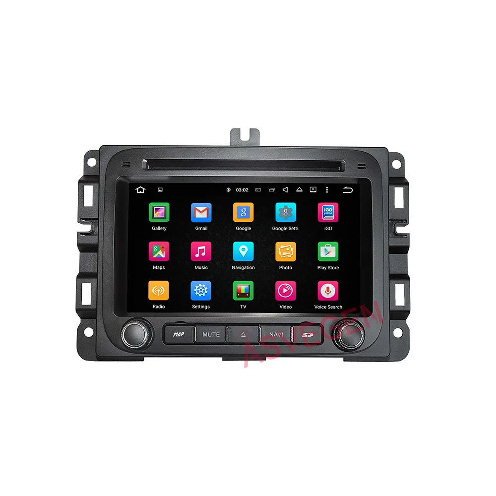 Nieuwe Auto 7 'Android Screen Android Auto Video Dvd-speler Voor Dodge Ram 1500 2014-2022 Gps Navigatie speler