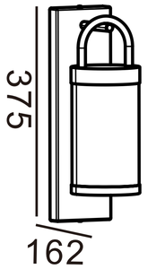 Applique murale extérieure moderne vintage IP44, base E27, en aluminium et verre, étanche, pour jardin, porche, <span class=keywords><strong>terrasse</strong></span> - Product Image 3