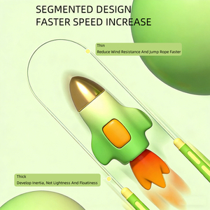 <span class=keywords><strong>Corde</strong></span> <span class=keywords><strong>à</strong></span> <span class=keywords><strong>sauter</strong></span> segmentée <span class=keywords><strong>à</strong></span> double roulement en PVC, longueur réglable, pour débutants et élèves du primaire - Product Image 3