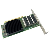 Adaptador Ethernet MCX623106AC-CDAT de Doble Puerto 100GbE, Tarjeta de Interfaz de Red PCIe 4.0 X16 para Servidor