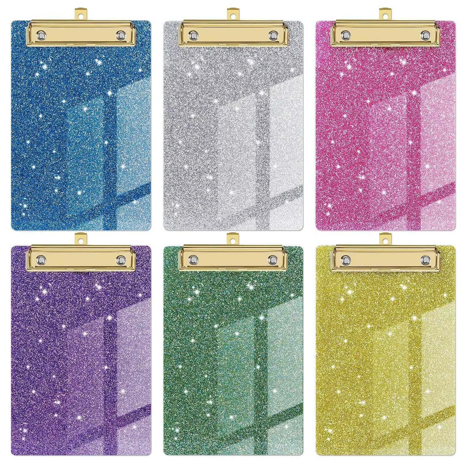 Acrylic long lanh nhựa clipboard thấp hồ sơ Clip dễ thương clipboard tiêu chuẩn kích thước thư nhẹ Clip Board cho giáo viên