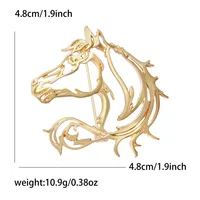 Broches de luxe pour hommes et femmes, en alliage plaqué or 14 carats, avec strass, accessoires unisexes, vente en gros