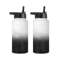 Bouteille isotherme anti-chute en acier inoxydable épaissi thermolaqué, grande capacité 12oz 22oz, maintien au chaud 12-24 heures