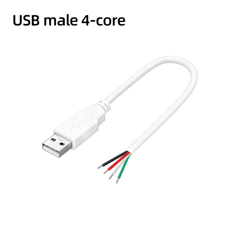 USB mâle blanc 4 broches
