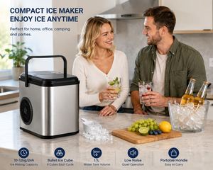Portable <b>Countertop</b> Bullet <b>Ice</b> <b>Maker</b> 10-12kg/24h with Stable Performance 1.1L Water Tank for Home & Camping - Product Image 3